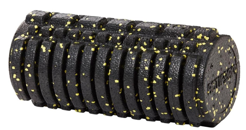 FOAM ROLLER TIRTIKLI MASAJ RULOSU TÜR:STANDART RENK: SİYAH-SARI 30 CM
