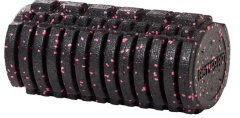 FOAM ROLLER TIRTIKLI MASAJ RULOSU TÜR:STANDART RENK: SİYAH-PEMBE 30 CM