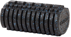 FOAM ROLLER TIRTIKLI MASAJ RULOSU TÜR:STANDART RENK: SİYAH-MAVİ 30 CM