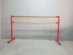 Taşınabilir Bale Barı – Sabit Yükseklik (Kırmızı)