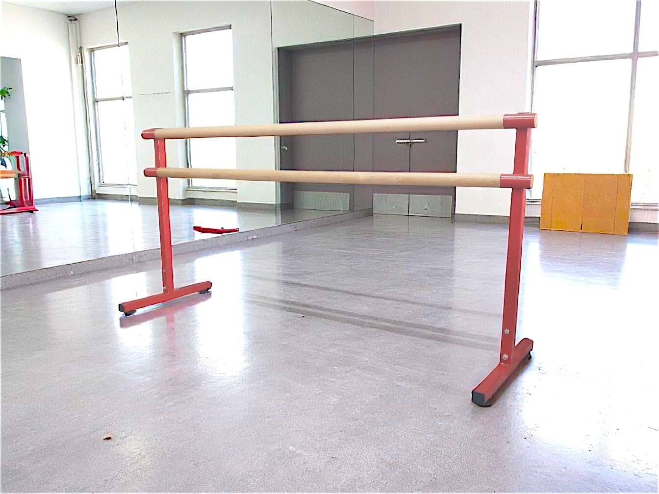 Taşınabilir Bale Barı – Sabit Yükseklik (Kırmızı)