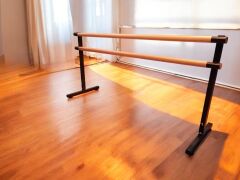 Taşınabilir Bale Barı – Sabit Yükseklik (Siyah)