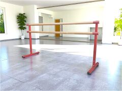 Taşınabilir Bale Barı – Ayarlanabilir Yükseklik (Kırmızı) Spor Salonu Kullanımı