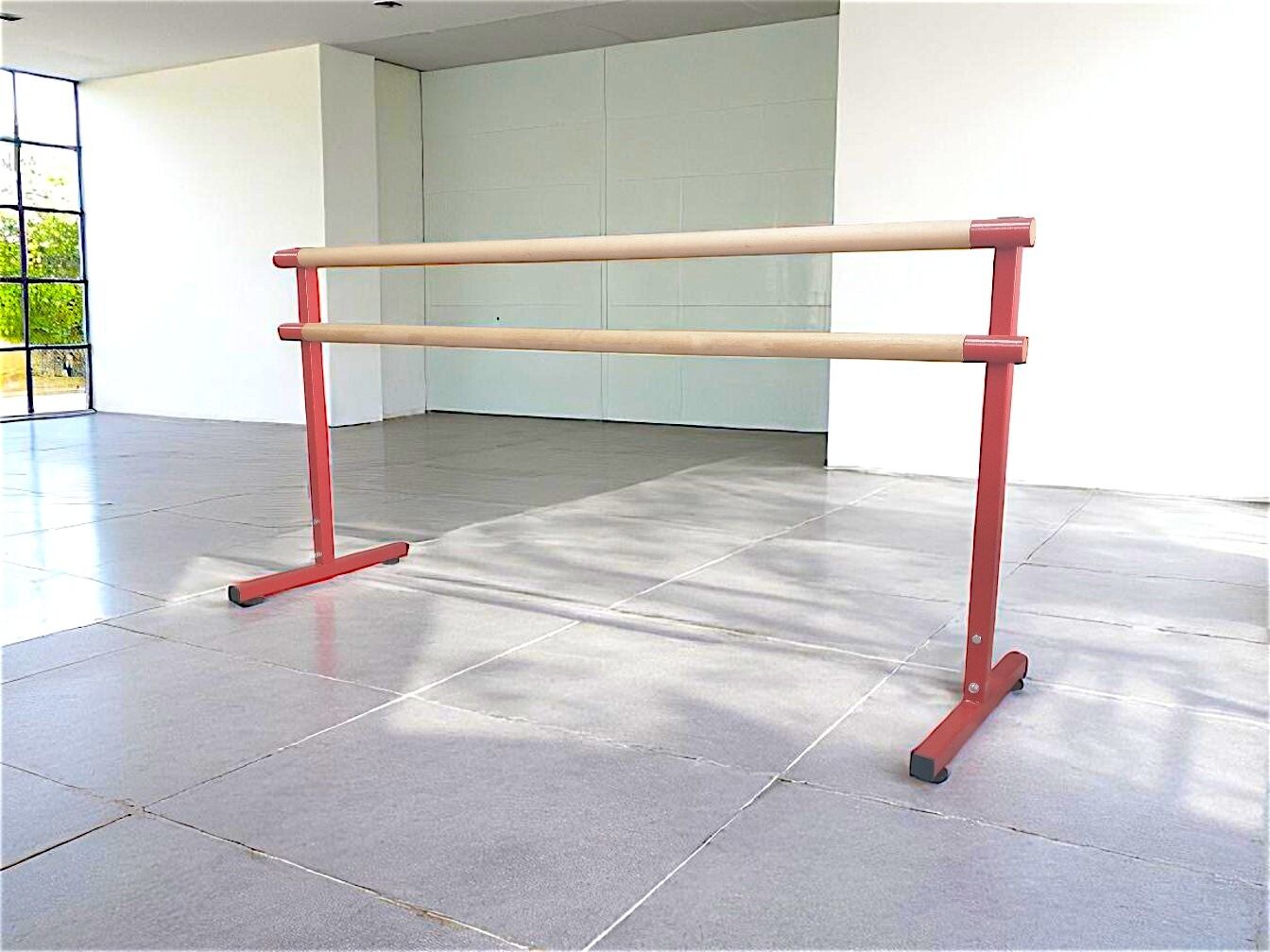 ASSA SPOR Taşınabilir Bale Barı – Ayarlanabilir Yükseklik (Kırmızı) - Bale Barı Üretimi