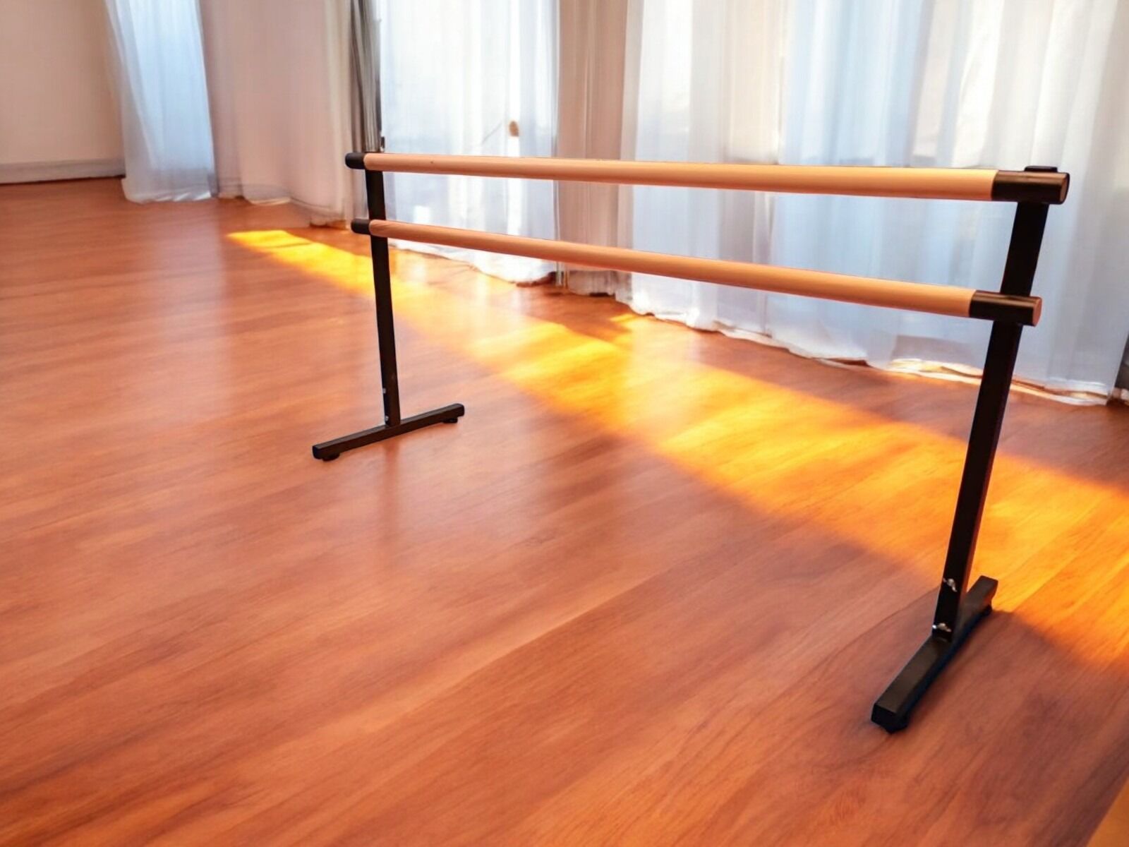 Taşınabilir Bale Barı – Ayarlanabilir Yükseklik (Siyah)