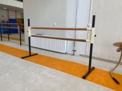 Taşınabilir Bale Barı – Ayarlanabilir Yükseklik (Krem)