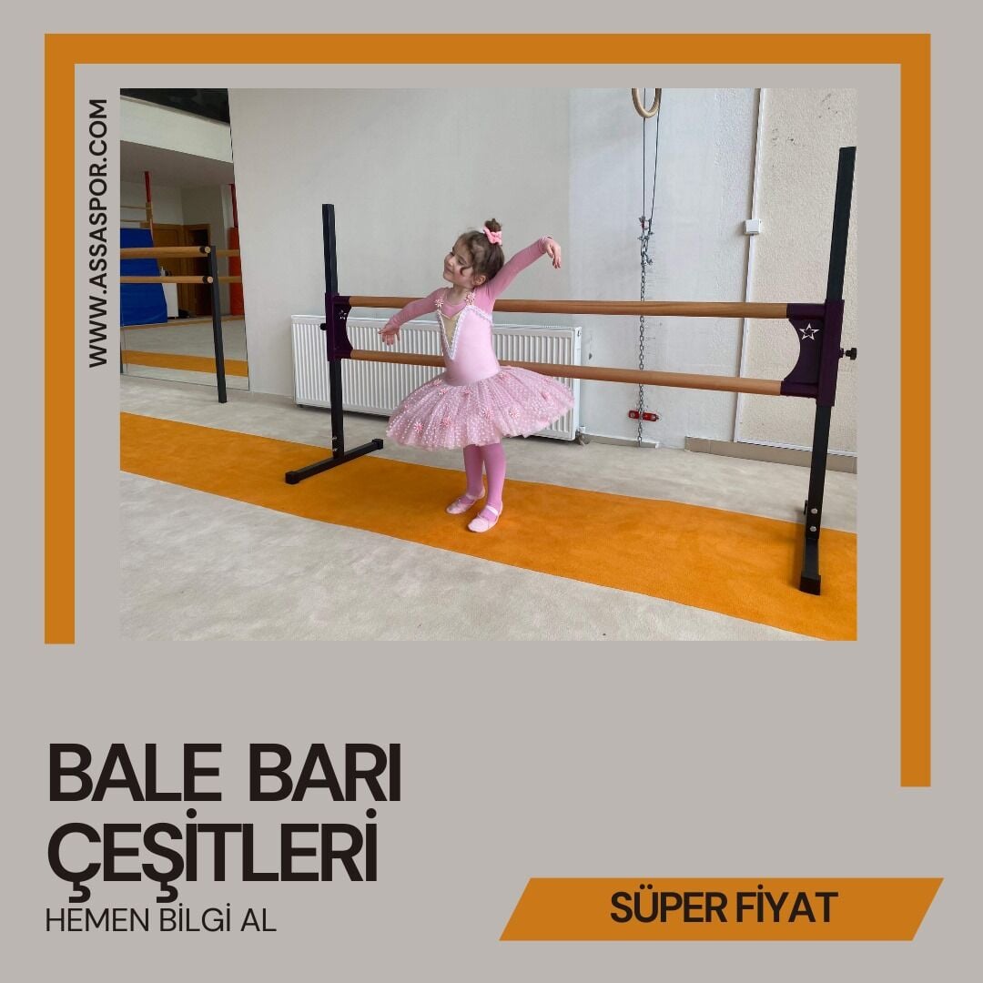 ASSA SPOR Taşınabilir Bale Barı – Ayarlanabilir Yükseklik (Mor) - Bale Barı Üretimi