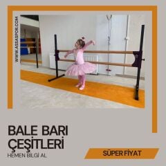 Taşınabilir Bale Barı – Ayarlanabilir Yükseklik (Mor)