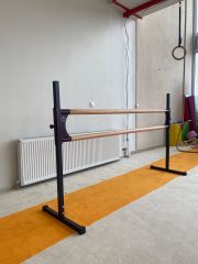 Taşınabilir Bale Barı – Ayarlanabilir Yükseklik (Mor) Ölçü ve Boyut Detayı