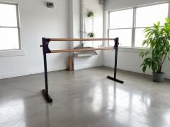 ASSA SPOR Taşınabilir Bale Barı – Ayarlanabilir Yükseklik (Mor) Genel Görünüm