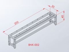 Oturma Bankı Koltuklu Plastik Farklı Açı Görünümü