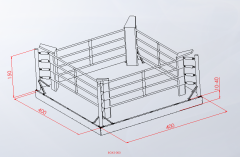 ASSA SPOR Boks Ringi Yükseklik (20-30-40) Cm Standart Renk Baskısız 4X4 Genel Görünüm