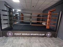 Boks Ringi Yükseklik (20-30-40) Cm Özel Renk Baskılı 4X4 Yan Görünüm