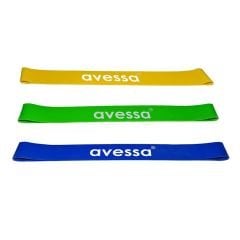 ASSA SPOR Avessa Latex Aerobik 3 Lü Direnç Seti Lab10-20-30 - Spor Ekipmanı Üretimi
