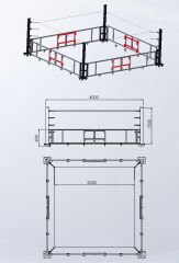 Katlanabilir Boks Ringi Detay Fotoğrafı
