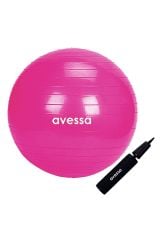 ASSA SPOR Avessa Pilates Topu 55 Cm Pembe Pompalı - Pilates Ekipmanı Üretimi