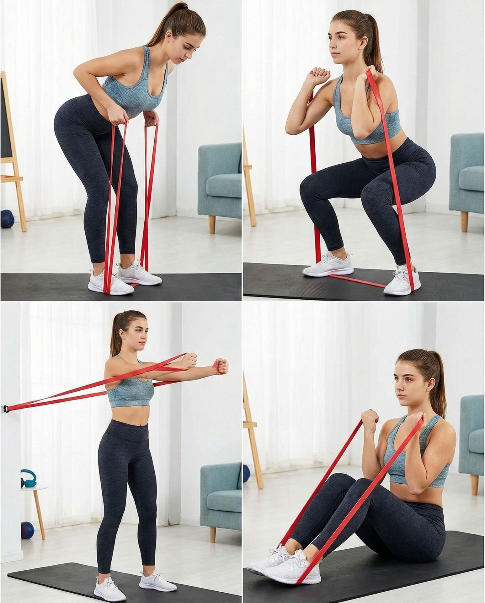 Avessa Latex Güç Bandı Direnç Lastiği Kırmızı | ASSA SPOR