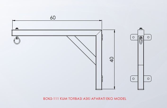 ASSA SPOR Kum Torbası Askı Aparatı Eko Model - Kum Torbası Üretimi