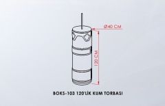MÜŞTERİYE ÖZEL KUM TORBASI 120X40CM