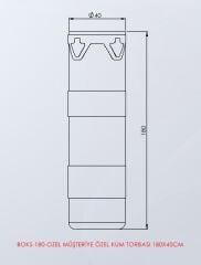 Müşteriye Özel Kum Torbası 180X40Cm