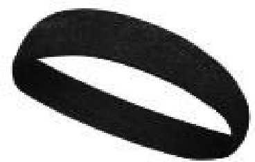 AVESSA SCB-BLACK SAÇ BANDI SİYAH 12 Lİ