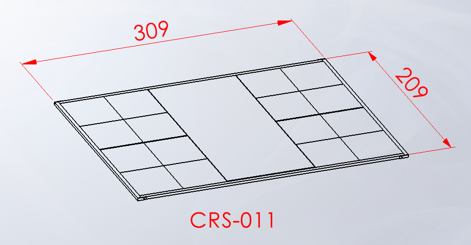 CRS-011 — Halter Platformu teknik çizim ve ölçüler — ASSA SPOR
