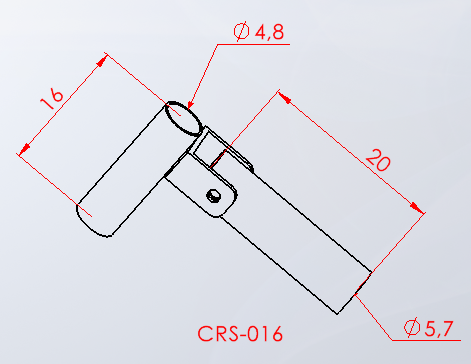 CRS-016 — Landmine teknik çizim ve ölçüler — ASSA SPOR