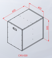 Assa Spor Ahşap Küp PLYOBOX 40×50×60 cm (CRS-020)