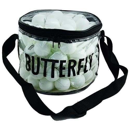 Butterfly 16005B-W Çantalı Masa Tenisi Antrenman Topu 100Lü Beyaz