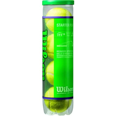 WİLSON WRT137400 STARTER PLAY 4'LÜ TENİS TOPU (YEŞİL)
