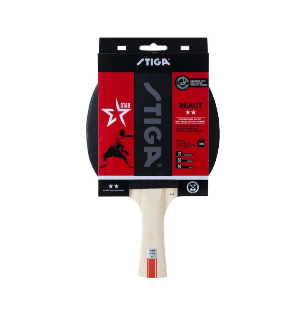 STIGA 1212-8418-01 BAT REACT-2 STAR MASA TENİS RAKETİ