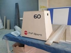 PLYOMETRİK AHŞAP SEHPA 60 CM