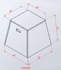 PLYOMETRİK AHŞAP SEHPA 60 CM