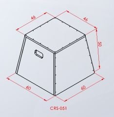 PLYOMETRİK AHŞAP SEHPA 50 CM