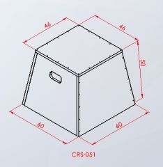 Assa Spor Ahşap PLYOBOX Zıplama Kutusu 50 cm (CRS-051) Ölçü ve Boyut Detayı