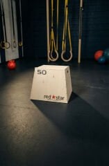 Spor Salonu ve Ev Tipi Profesyonel Ahşap Sıçrama Sehpası 50 cm