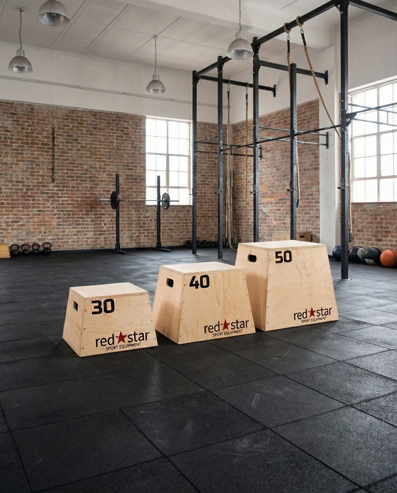 Assa Spor Ahşap PLYOBOX Zıplama Kutusu 3’lü Set 30-40-50 cm (CRS-070)