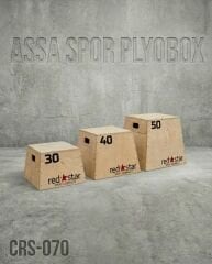 Assa Spor Ahşap PLYOBOX Zıplama Kutusu 3’lü Set 30-40-50 cm (CRS-070)