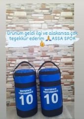 Pomem Sınav Ağırlık Çantası 10 Kg Mavi 2 Adet Spor Salonu Kullanımı