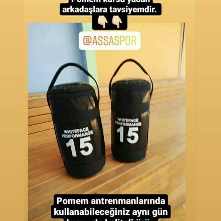 ASSA SPOR Pomem Sınav Ağırlık Çantası 15 Kg Siyah 2 Adet - Ağırlık Plakası Üretimi