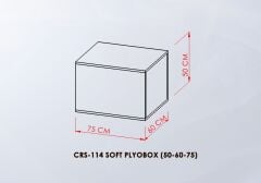 Assa Spor Soft PLYOBOX Küp 50×60×75 cm (CRS-114) Ölçü ve Boyut Detayı