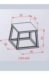 PYLOMETRİK METAL SEHPA 30 CM CRS-054