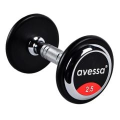 Avessa 2,5 Kg Olimpik Dambıl Kauçuk Kaplı Salon Tipi - Profesyonel Dambıl | ASSA SPOR