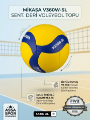 MİKASA V360W-SL SENT. DERİ VOLEYBOL TOPU