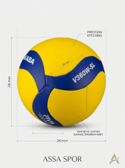 MİKASA V360W-SL SENT. DERİ VOLEYBOL TOPU
