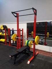 Squat Bench Pull-Up Rack | Çok Fonksiyonlu Kuvvet Antrenman İstasyonu Ölçü ve Boyut Detayı