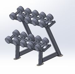Dumbell Rack 10 'Lu Yan Görünüm