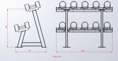 DUMBELL RACK 10 'LU