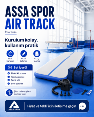 Air Track Havalı Şişme Jimnastik Minderi 800x200x20 cm (İthal)