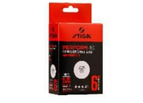 STIGA 1113-2110-06 TABLE TENNIS BALL PERFORM 3 STAR WHITE - PİNPON TOPU 3 YILDIZ BEYAZ 6 LI